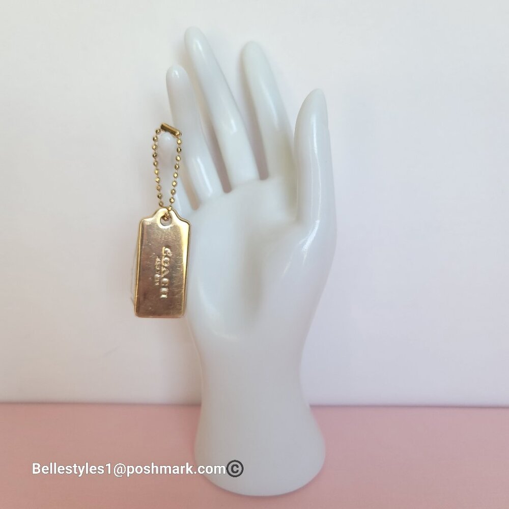 COACH Hangtags / Charms Replacement for Bags, Backpacks, Sling-bags. Gold-tone⭐ - Picture 3 of 13
